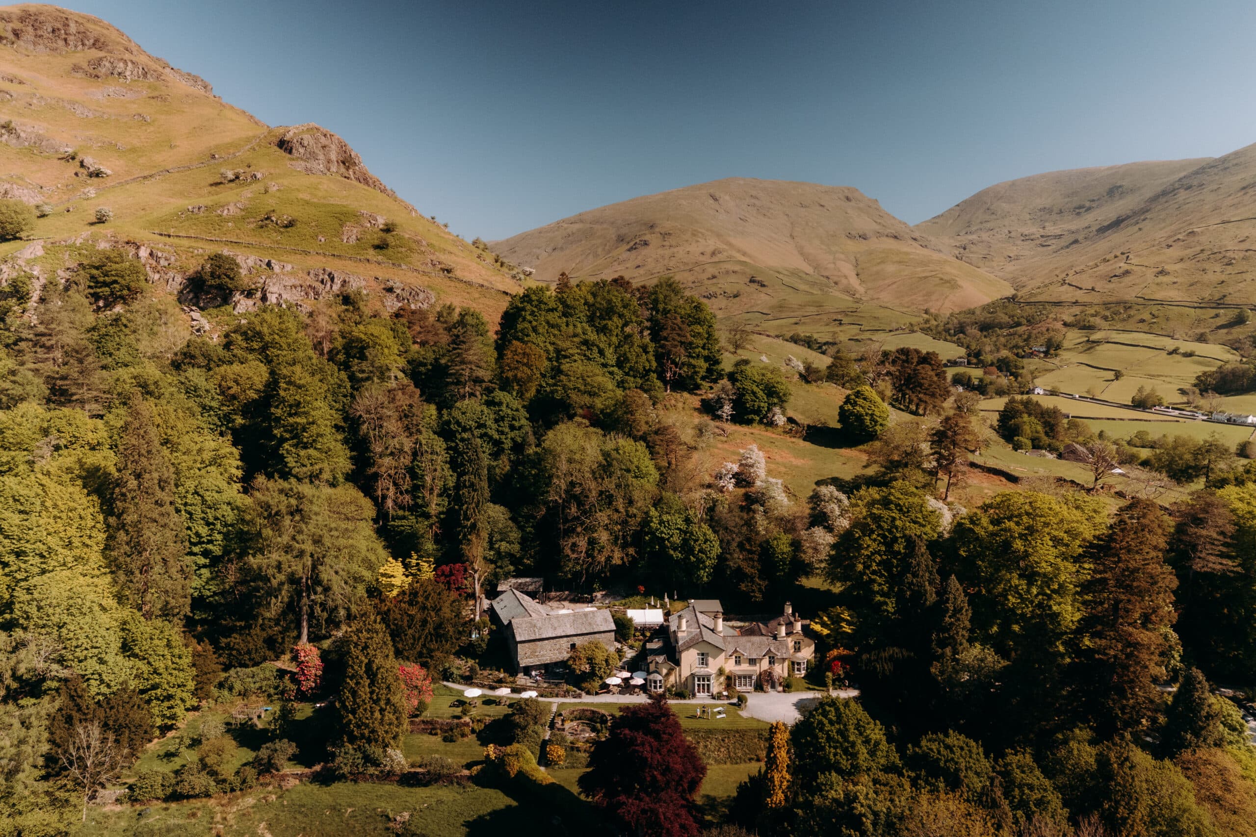 Lancrigg estate from above